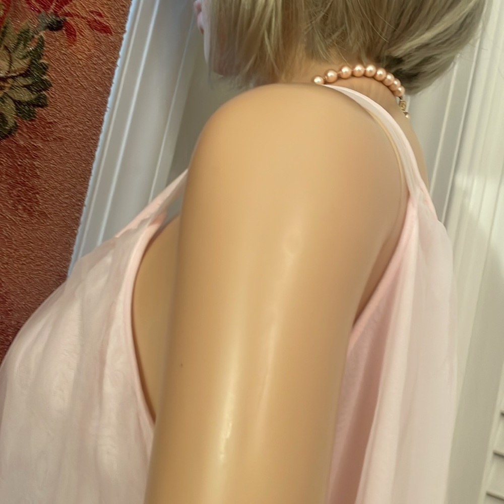Vintage NIGHTGOWN pale pink tricot by RADCLIFFE size SMALL - Picture 11 of 13